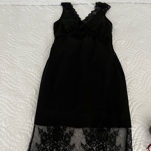 New fancy Black satin dress (brand Aqua)